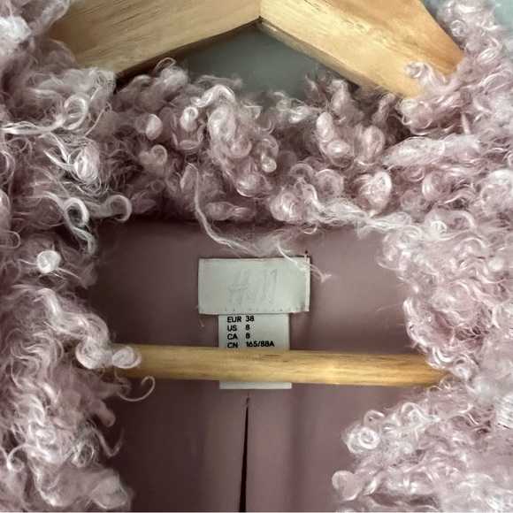 H&M Shaggy Teddy Fur Coat Jacket - Picture 4 of 6